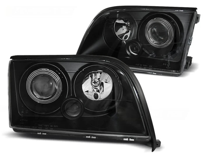 Phares noirs compatibles avec Mercedes W140 Classe S (03.91-10.98)