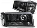 Phares noirs compatibles avec Mercedes W201/190 (12.82-05.93)
