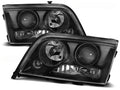 Phares noirs compatibles avec Mercedes W202 Classe C 06.93-06.00