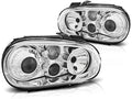 Phares sport chromés compatibles avec VW Golf 4 09.97-09.03