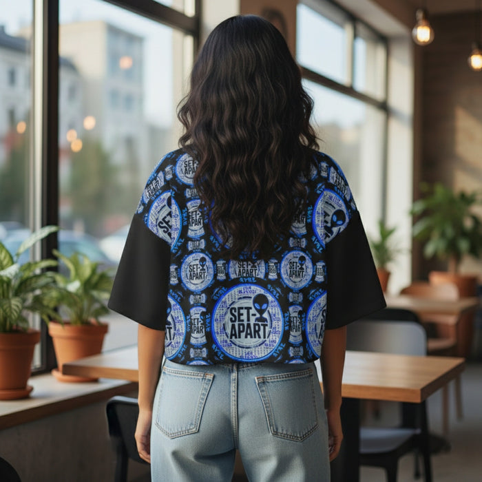 Qadosh (Holy/Set-Apart) Remnant (01–04) | Oversized Crop Top