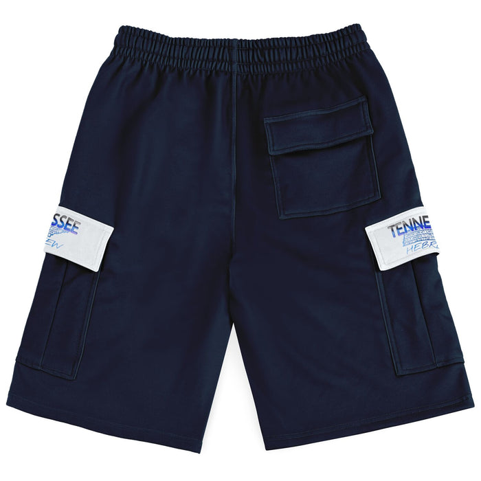 Tennessee Hebrew (01–02): The Cobalt Alloy | Unisex Heavyweight Cargo Shorts